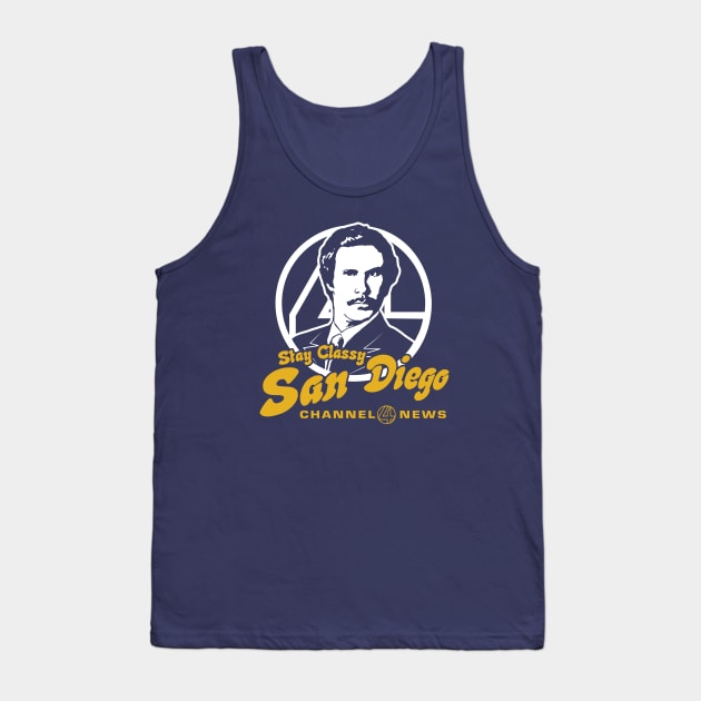 Stay Classy San Diego Tank Top by Alema Art